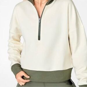Fabletics Catarina Mock Neck Half Zip Pullover